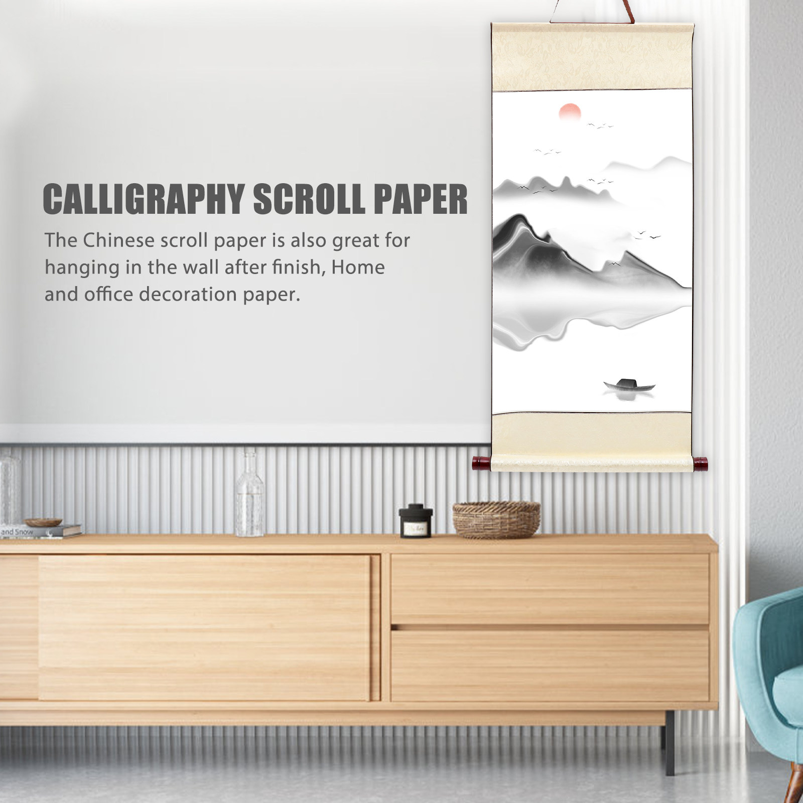 Chinese Calligraphy Practice Book - Multi Function Blank Calligraphy Scroll Paper