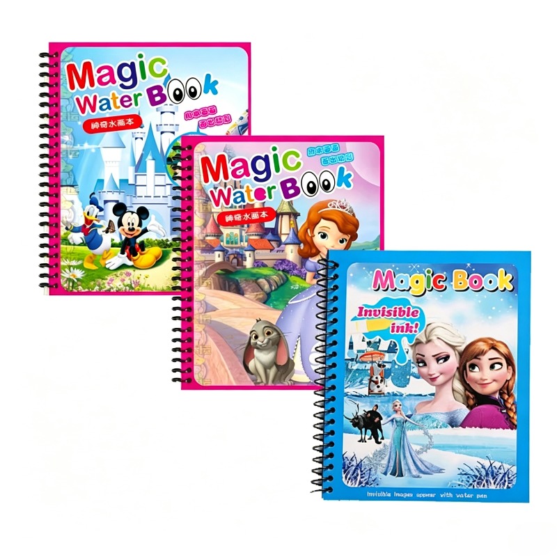 Cartoon Water Painting Drawing - Reusable Water Magic Coloring Book recension och pris