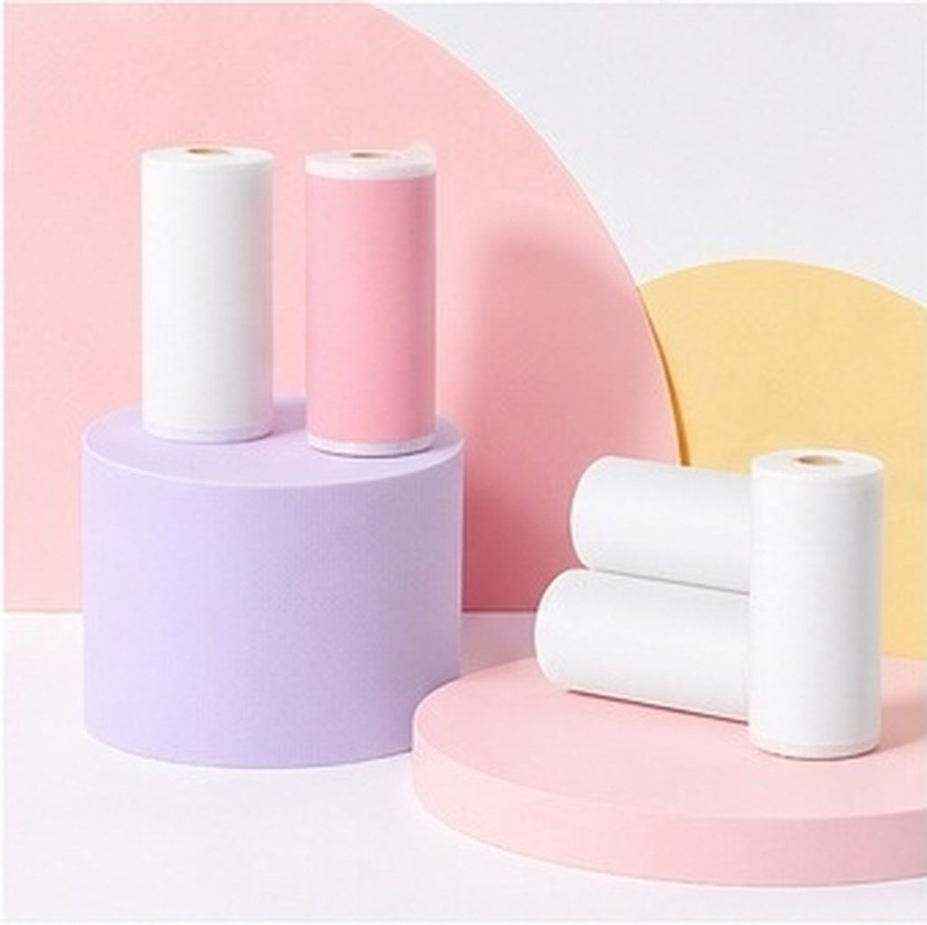 8 Rolls Thermal Sticker Printe - Mini Pocket Thermal Printer Paper Roll recension och pris