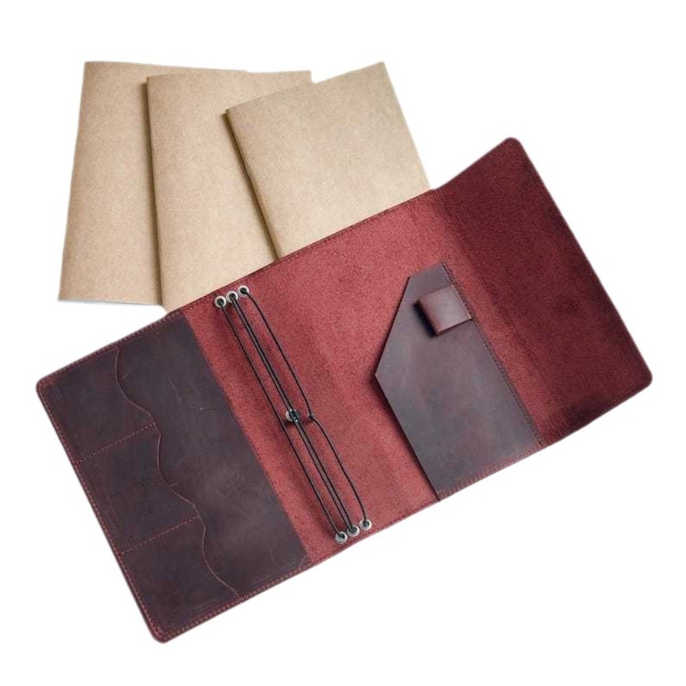 Leather Refillable Notebook Or - Vintage Leather Journal Notebook recension och pris
