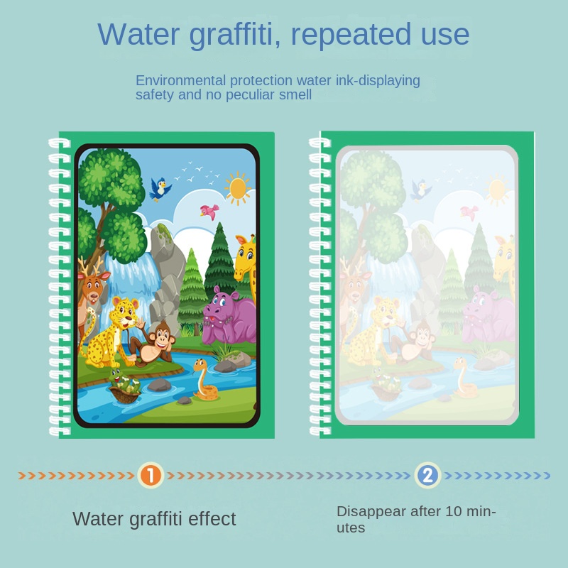 Magic Water Drawing Book Child - Reusable Water Magic Coloring Book recension och pris