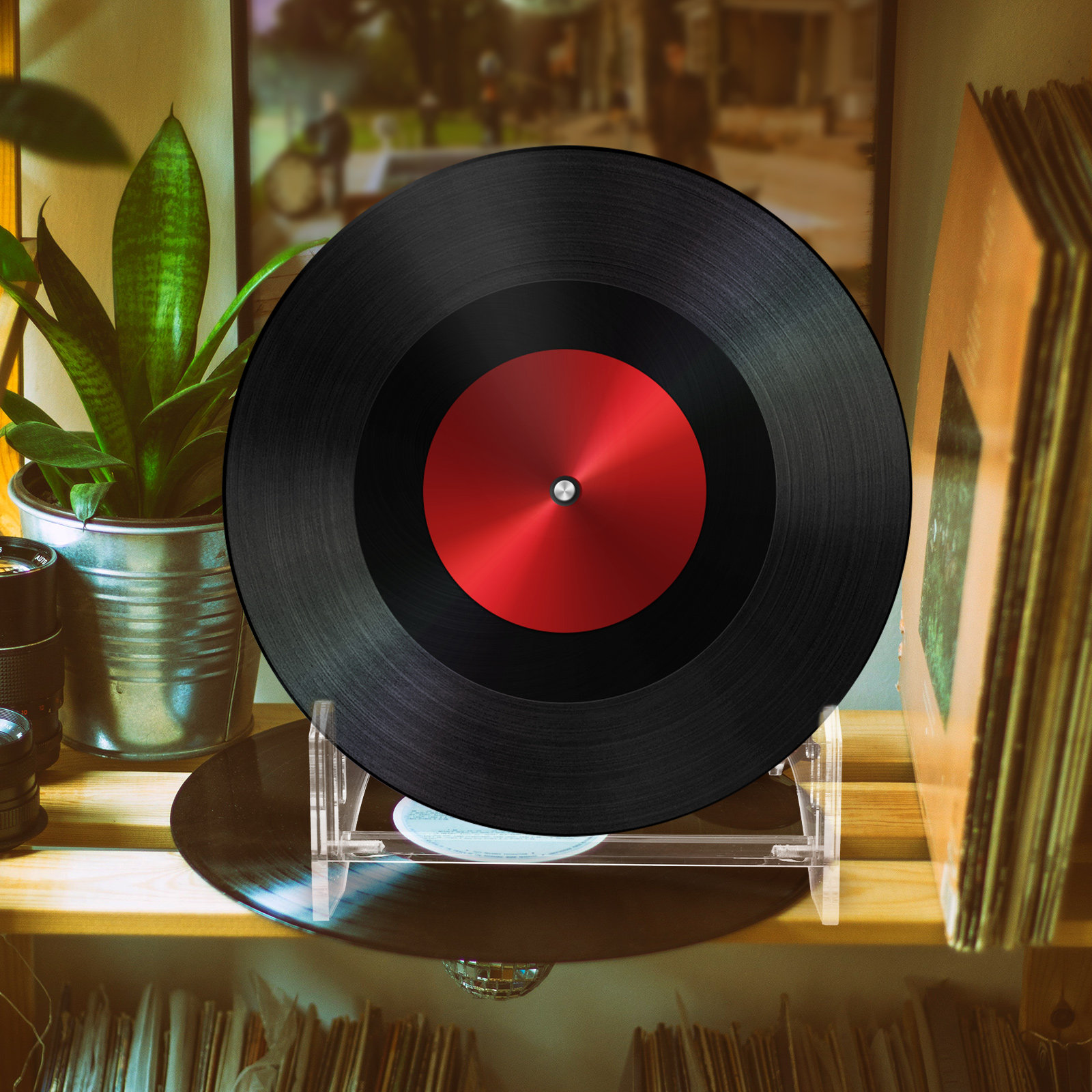 Acrylic Vinyl Record Display R - Magazines recension och pris
