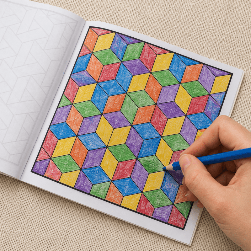28 Pages Geometric Patterns Co - Adult Coloring Book Stress Relief recension och pris