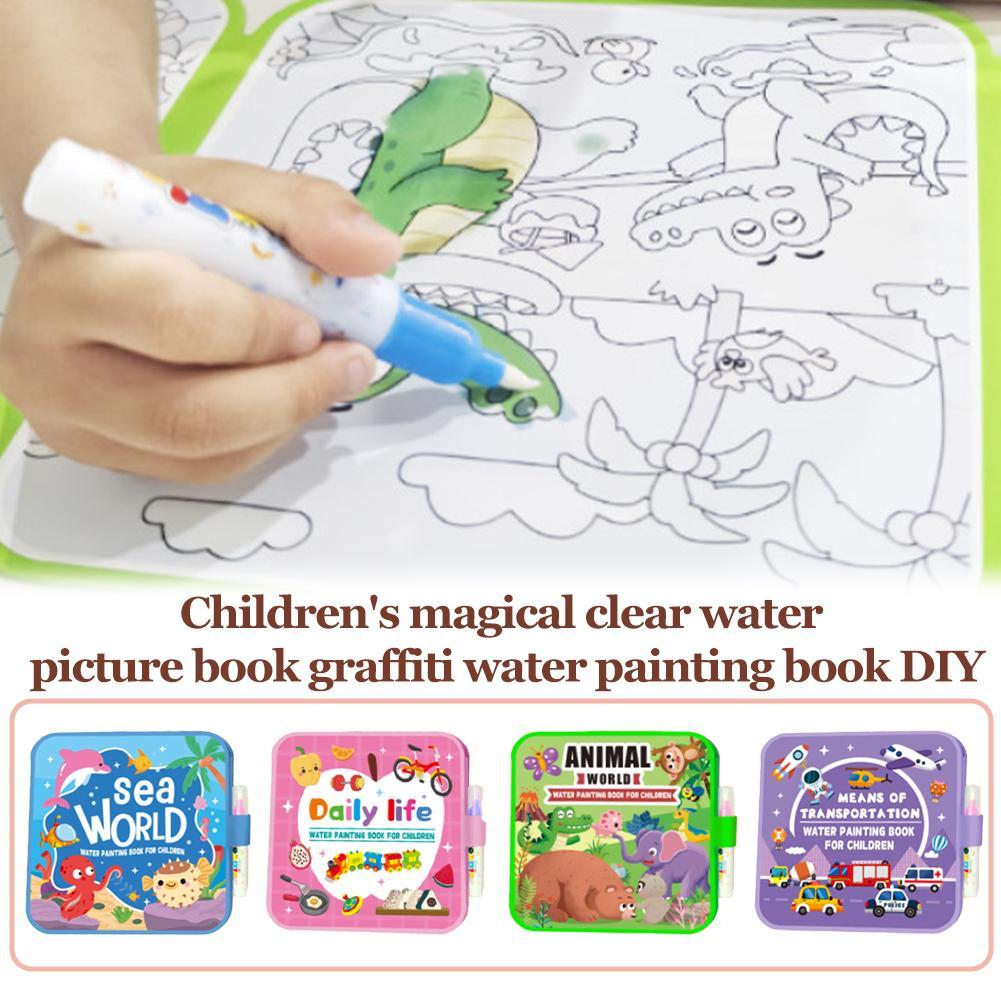 Magic Water Drawing Book DIY D - Reusable Water Magic Coloring Book recension och pris