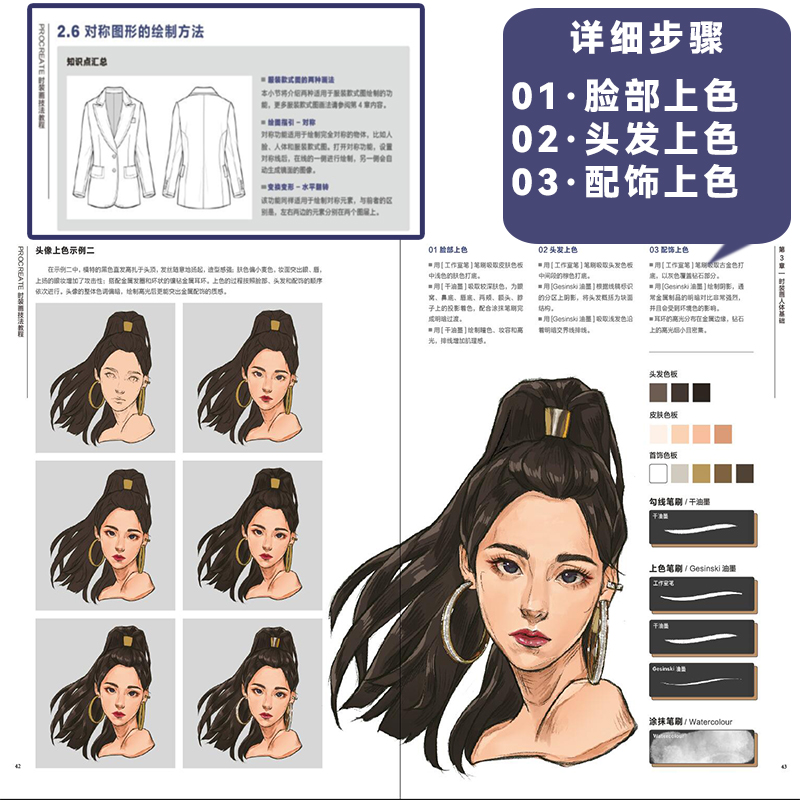 New Procreate Fashion Painting - Chinese Calligraphy Practice Book recension och pris