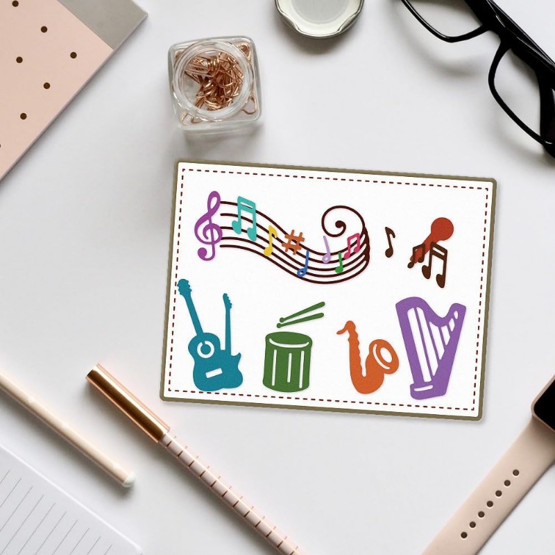 2pcs 27 Styles Musical Note Cu - Blank Sheet Music Notebook recension och pris