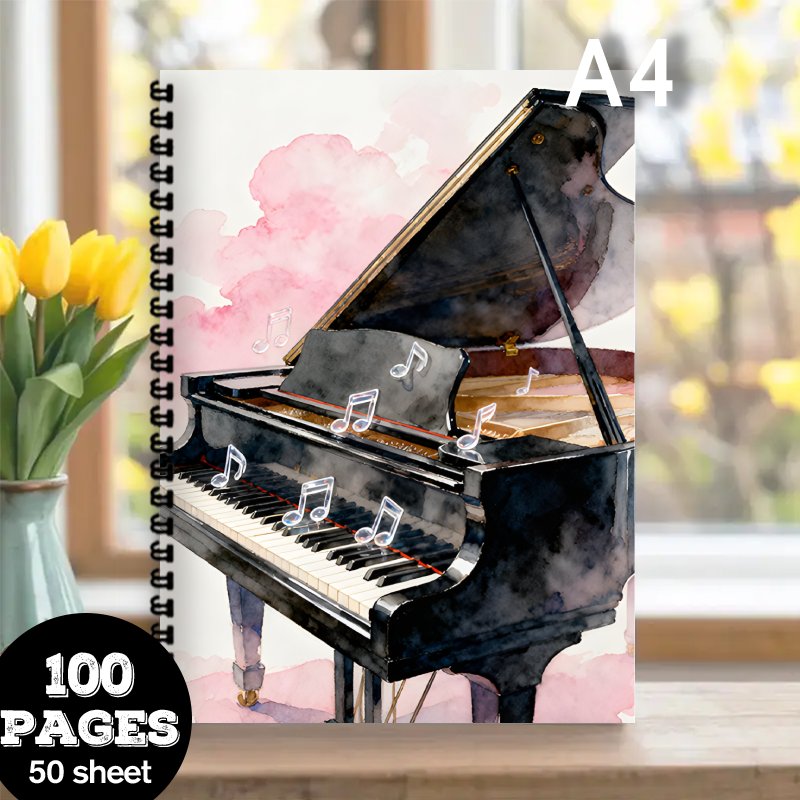 A4 Size, Music Notebook,Multi- - Blank Sheet Music Notebook recension och pris