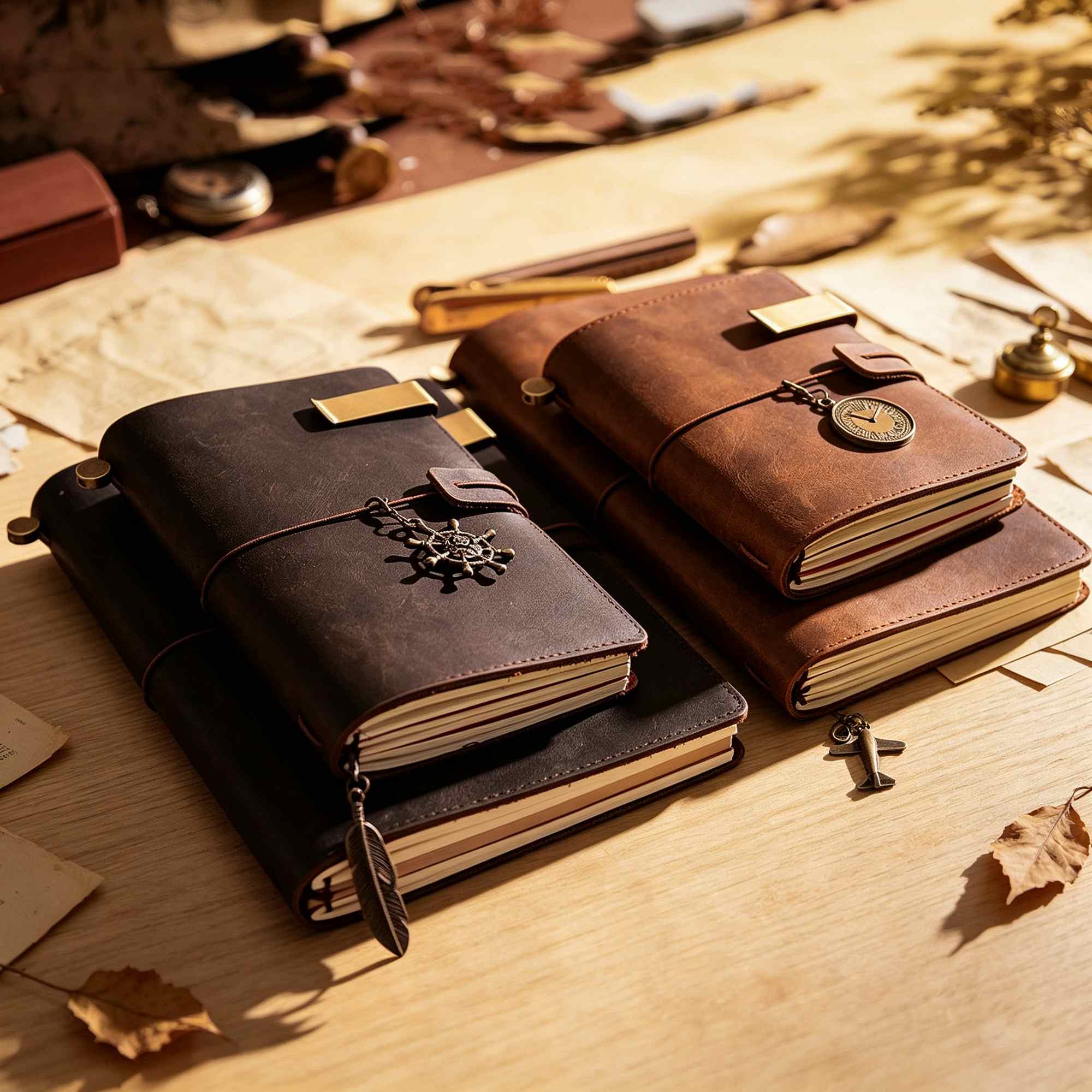 Crazy Horse Leather Travel Jou - Vintage Leather Journal Notebook recension och pris