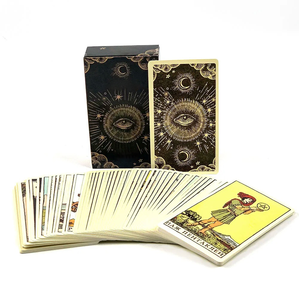 Russian Edition Tarot Cards Fa - Tarot Deck With Guidebook recension och pris